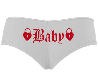 Baby Goth Look With Locks - White Boyshort