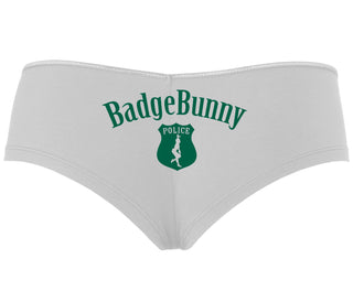 Badge Bunny for LEO Wife or Girlfriend - White Boyshort