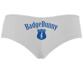 Badge Bunny for LEO Wife or Girlfriend - White Boyshort