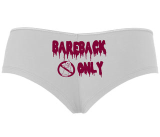 Bareback Only - White Boyshort