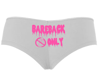 Bareback Only - White Boyshort