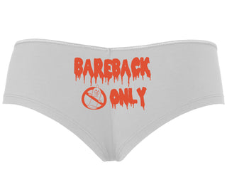 Bareback Only - White Boyshort