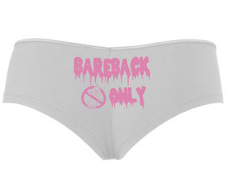 Bareback Only - White Boyshort