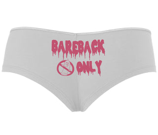 Bareback Only - White Boyshort
