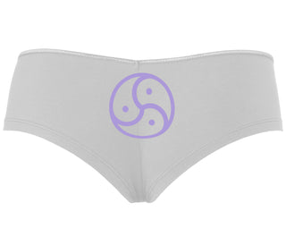 BDSM Symbol - White Boyshort