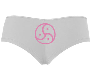 BDSM Symbol - White Boyshort