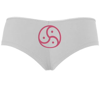 BDSM Symbol - White Boyshort