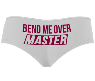 Bend Me Over Master - White Boyshort