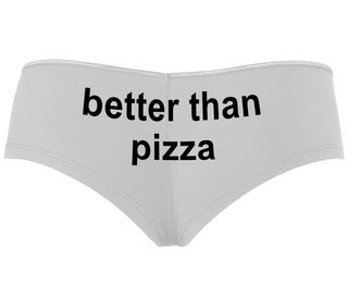 Better Than Pizza - White Boyshort
