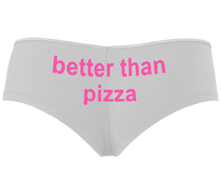 Better Than Pizza - White Boyshort