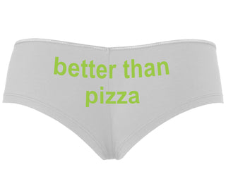 Better Than Pizza - White Boyshort