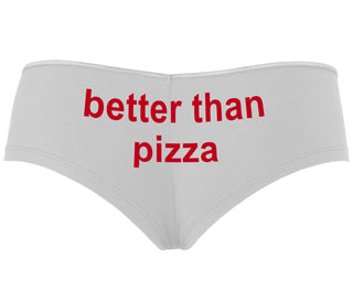 Better Than Pizza - White Boyshort