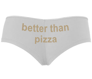 Better Than Pizza - White Boyshort