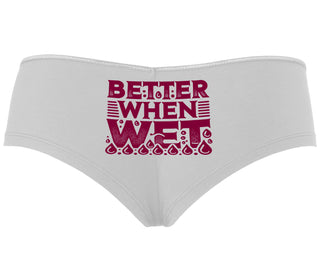 Better When Wet - White Boyshort