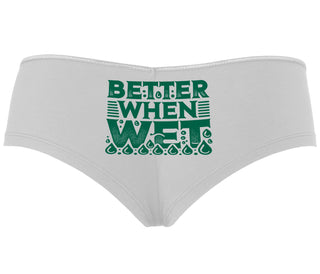 Better When Wet - White Boyshort