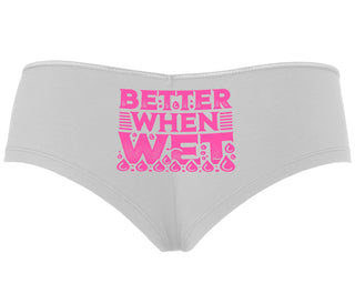 Better When Wet - White Boyshort
