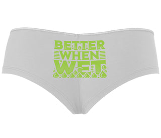 Better When Wet - White Boyshort