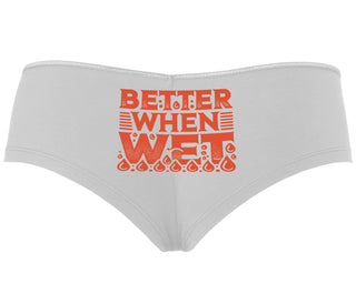 Better When Wet - White Boyshort
