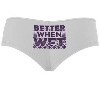 Better When Wet - White Boyshort