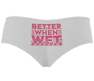 Better When Wet - White Boyshort
