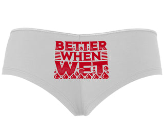Better When Wet - White Boyshort