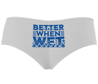 Better When Wet - White Boyshort