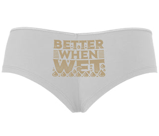 Better When Wet - White Boyshort