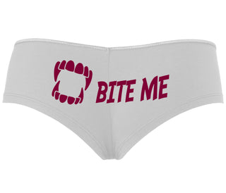 Bite Me - White Boyshort
