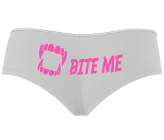 Bite Me - White Boyshort