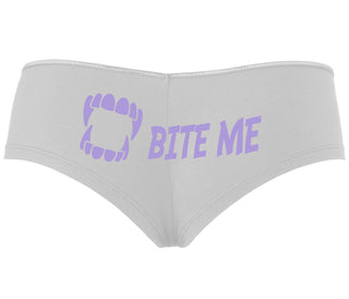 Bite Me - White Boyshort