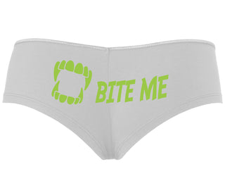 Bite Me - White Boyshort