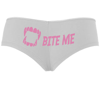 Bite Me - White Boyshort
