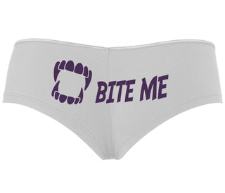 Bite Me - White Boyshort