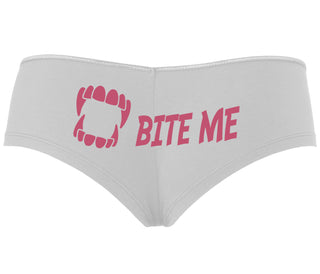 Bite Me - White Boyshort