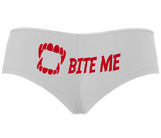 Bite Me - White Boyshort
