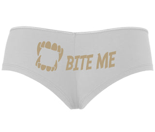 Bite Me - White Boyshort