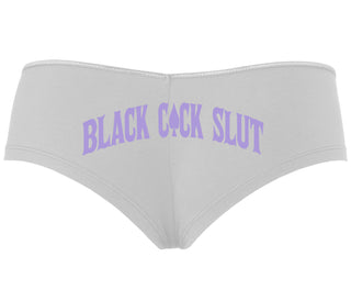 Black Cock Slut - Queen of Spades - White Boyshort