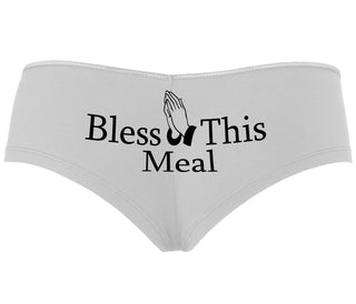 Bless This Meal - White Boyshort