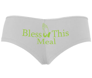 Bless This Meal - White Boyshort