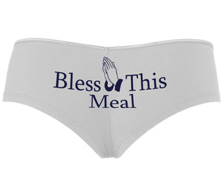 Bless This Meal - White Boyshort