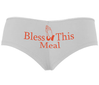 Bless This Meal - White Boyshort
