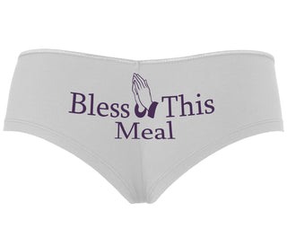 Bless This Meal - White Boyshort