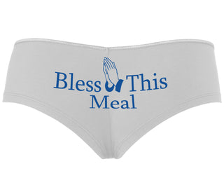 Bless This Meal - White Boyshort