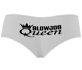 Blow Job Queen - White Boyshort