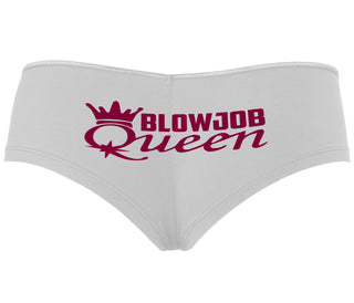 Blow Job Queen - White Boyshort