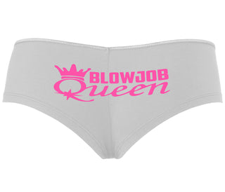 Blow Job Queen - White Boyshort