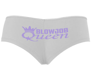 Blow Job Queen - White Boyshort