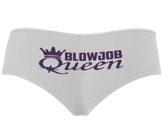 Blow Job Queen - White Boyshort