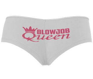 Blow Job Queen - White Boyshort