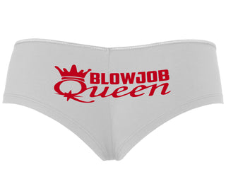 Blow Job Queen - White Boyshort